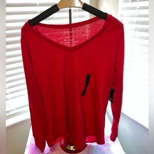 Torrid size 1 NWT Jester Red long sleeve girlfriend tee